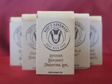 Ruby's Handmade Goat Milk Soap bars